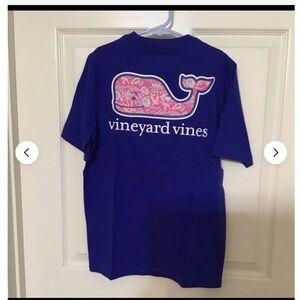 Vineyard Vines Sea Life Whale Fill Short Sleeve Tee Maritime blue Boys Small